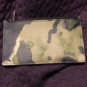 NWT COACH WATERCOLOR CARD HOLDER